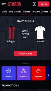 Starda betting